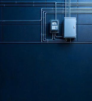 Instalação elétrica empresarial com painéis elétricos